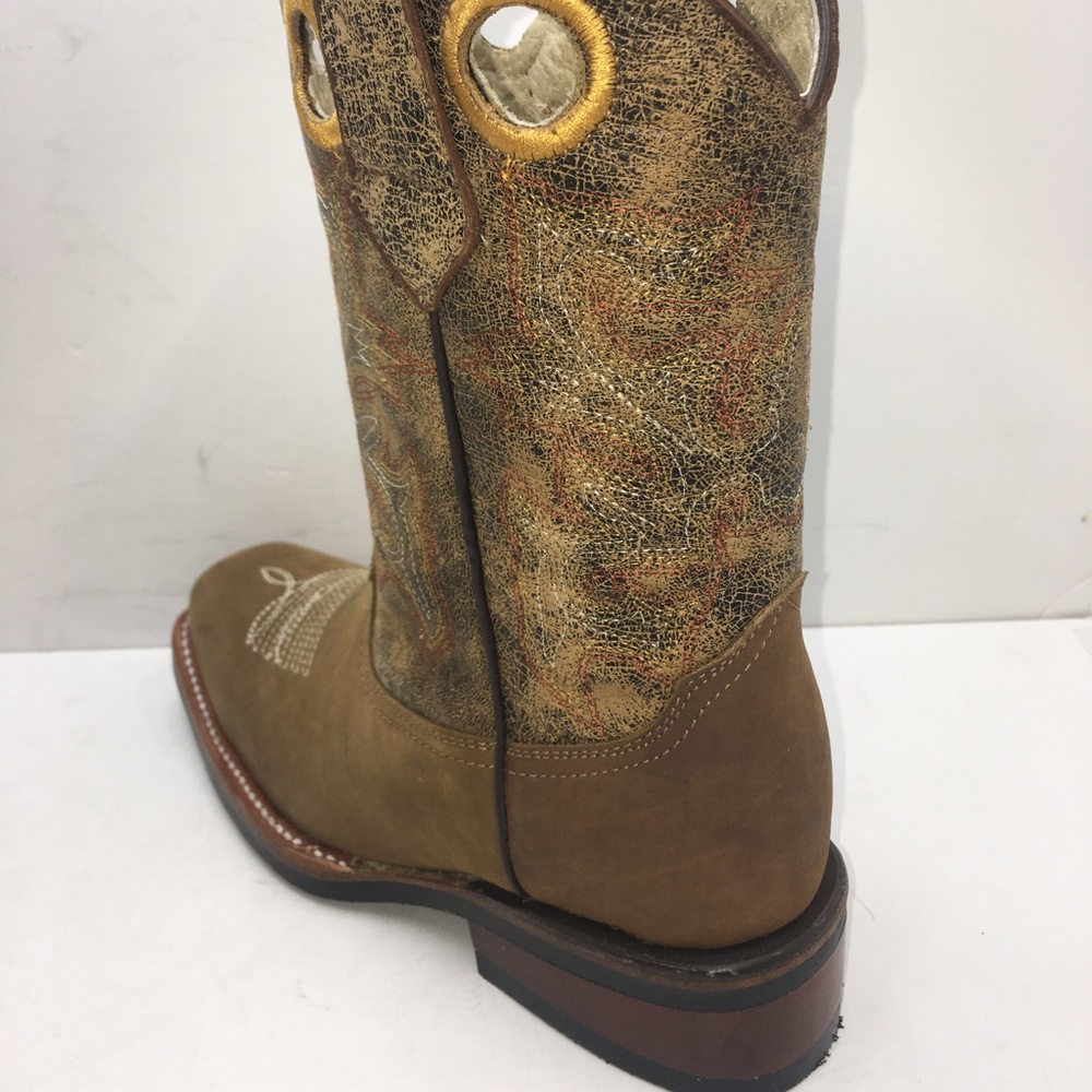 MEN'S RODEO COWBOY BOOTS GENUINE LEATHER BOOTS - Picture 2 of 5